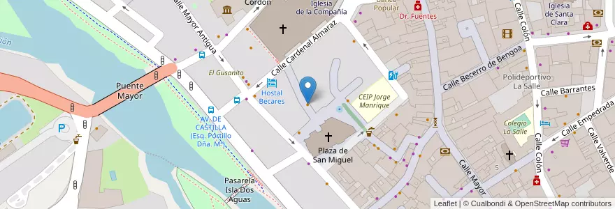 Mapa de ubicacion de Galery en Espagne, Castille-Et-León, Palencia, Campos, Palencia.
