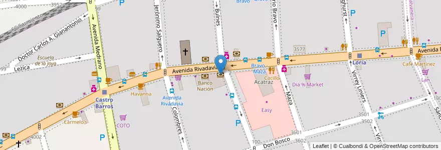 Mapa de ubicacion de Galicia, Almagro en 阿根廷, Ciudad Autónoma De Buenos Aires, Comuna 5, 布宜诺斯艾利斯.