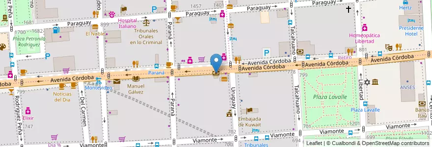 Mapa de ubicacion de Galicia, San Nicolas en Argentina, Autonomous City Of Buenos Aires, Comuna 1, Autonomous City Of Buenos Aires.