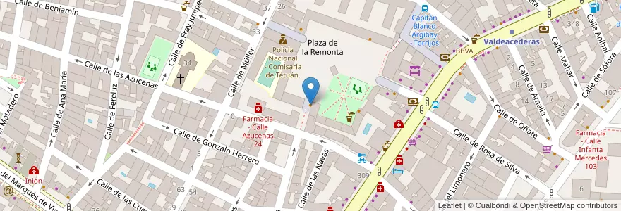 Mapa de ubicacion de Gallego Ii en Spanien, Autonome Gemeinschaft Madrid, Autonome Gemeinschaft Madrid, Área Metropolitana De Madrid Y Corredor Del Henares, Madrid.