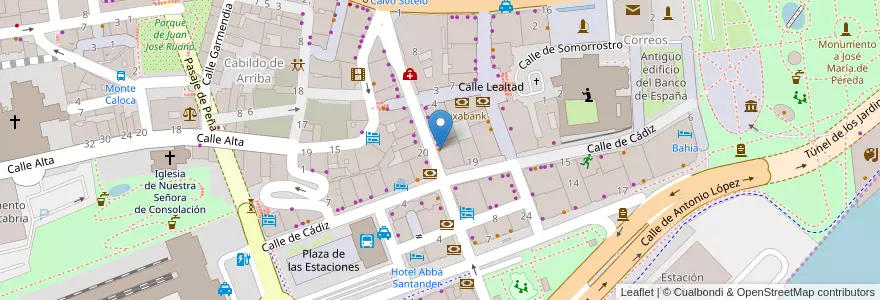 Mapa de ubicacion de Gallofa & Co. en Испания, Кантабрия, Кантабрия, Santander, Santander.