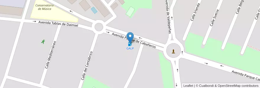 Mapa de ubicacion de GALP en Espagne, Castille-La Manche, Ciudad Real, Campo De Calatrava, Ciudad Real.