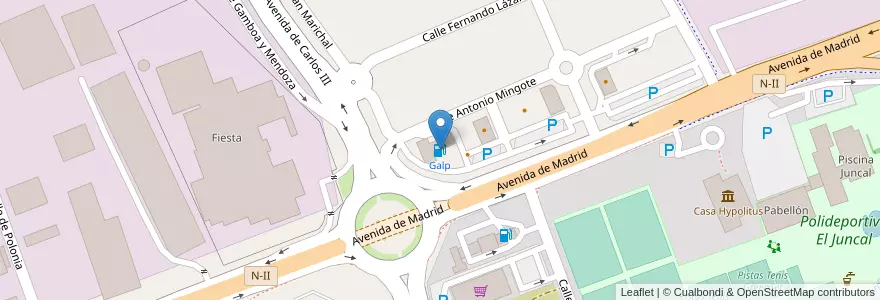 Mapa de ubicacion de Galp en Spagna, Comunidad De Madrid, Comunidad De Madrid, Área Metropolitana De Madrid Y Corredor Del Henares, Alcalá De Henares.
