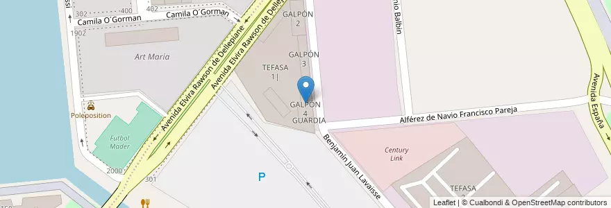 Mapa de ubicacion de GALPÓN 4, Puerto Madero en Argentinien, Ciudad Autónoma De Buenos Aires, Comuna 1, Buenos Aires.