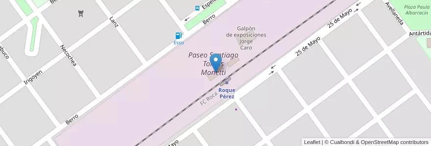 Mapa de ubicacion de Galpón de música y danza Jorge Dalto en Arjantin, Buenos Aires, Partido De Roque Pérez, Roque Pérez.