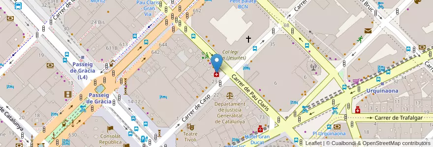 Mapa de ubicacion de Galup en اسپانیا, Catalunya, Barcelona, Barcelonès, Barcelona.