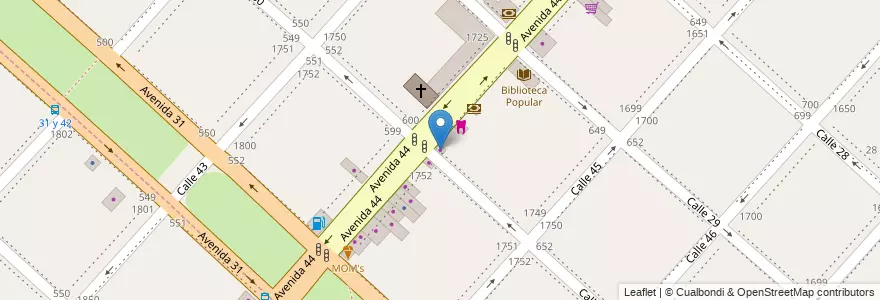 Mapa de ubicacion de Gamaleri Joyas, Casco Urbano en Arjantin, Buenos Aires, Partido De La Plata, La Plata.