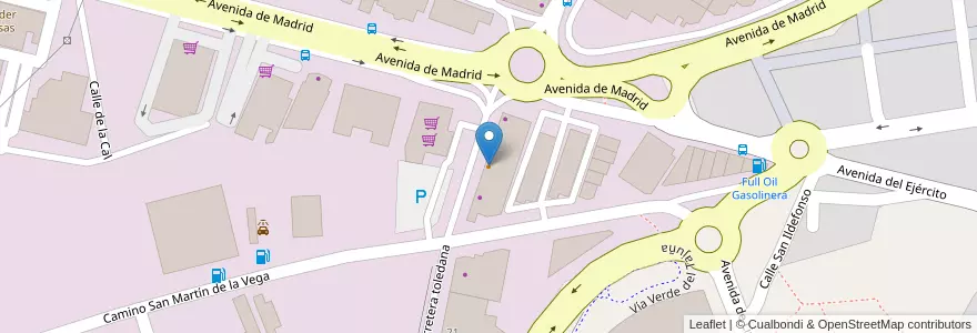Mapa de ubicacion de Gamo's en スペイン, マドリード州, Comunidad De Madrid, Cuenca Del Henares, Arganda Del Rey.