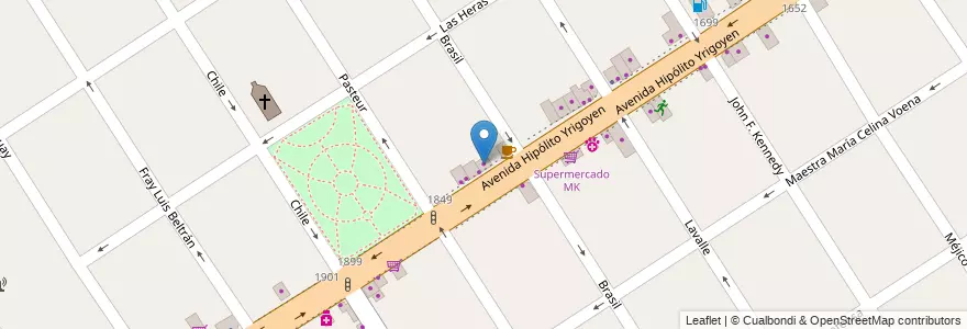 Mapa de ubicacion de Ganadera Panamericana en Argentinië, Buenos Aires, Partido De Tigre, El Talar.