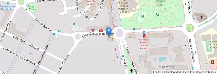 Mapa de ubicacion de Gancho & Directo en 스페인, Comunidad De Madrid, Comunidad De Madrid, Área Metropolitana De Madrid Y Corredor Del Henares, Majadahonda.