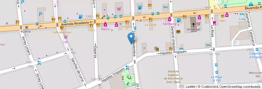Mapa de ubicacion de Garage 24 de noviembre, Balvanera en Argentine, Ciudad Autónoma De Buenos Aires, Comuna 5, Comuna 3, Buenos Aires.