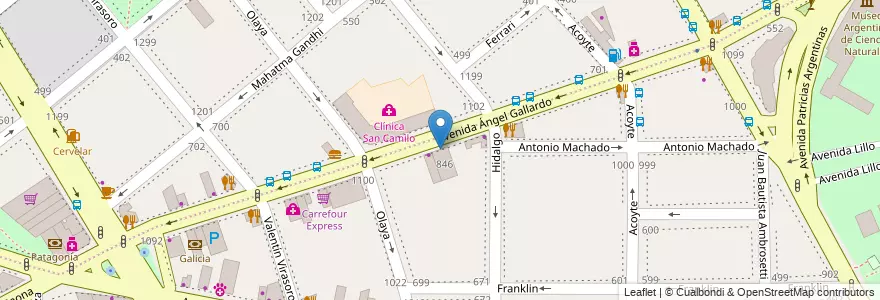 Mapa de ubicacion de Garage, Caballito en Argentina, Ciudad Autónoma De Buenos Aires, Buenos Aires, Comuna 6.