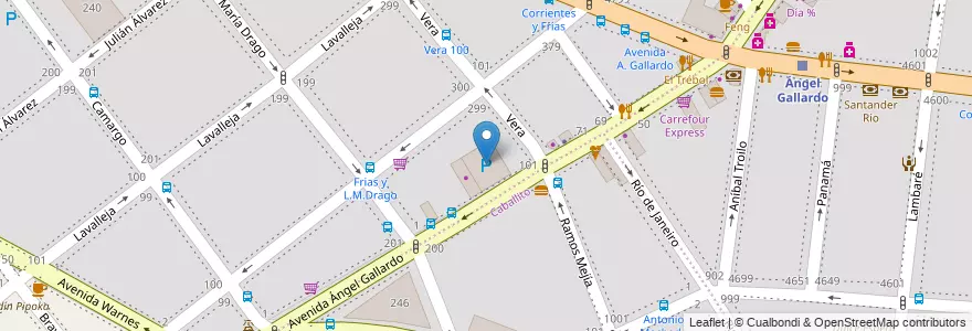 Mapa de ubicacion de Garage Centenaio, Villa Crespo en Argentinië, Ciudad Autónoma De Buenos Aires, Buenos Aires, Comuna 6.