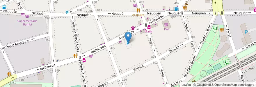 Mapa de ubicacion de Garage Central, Caballito en アルゼンチン, Ciudad Autónoma De Buenos Aires, ブエノスアイレス, Comuna 6.
