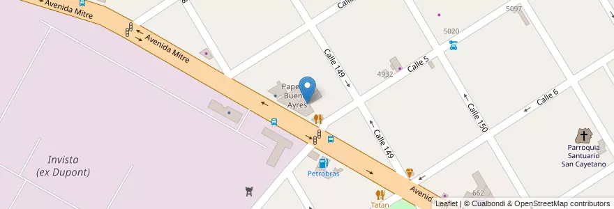 Mapa de ubicacion de Garage E en Arjantin, Buenos Aires, Partido De Berazategui, Berazategui.