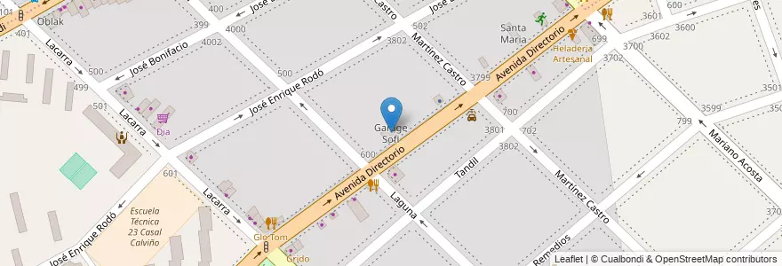 Mapa de ubicacion de Garage Sofi, Parque Avellaneda en Argentina, Ciudad Autónoma De Buenos Aires, Comuna 9, Buenos Aires.
