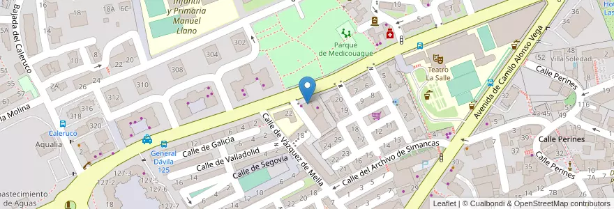 Mapa de ubicacion de Garaje en إسبانيا, كانتابريا, منطقة كانتابريا, Santander, Santander.