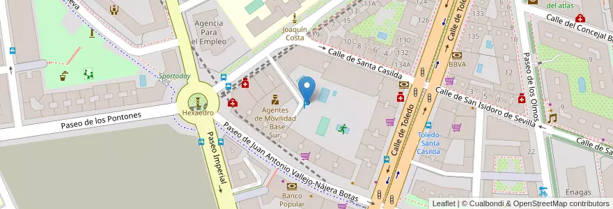 Mapa de ubicacion de Garaje Bravo en スペイン, マドリード州, Comunidad De Madrid, Área Metropolitana De Madrid Y Corredor Del Henares, Madrid.