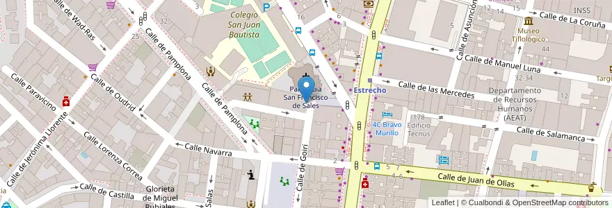 Mapa de ubicacion de Garaje Goiri 35 en Spain, Community Of Madrid, Community Of Madrid, Área Metropolitana De Madrid Y Corredor Del Henares, Madrid.
