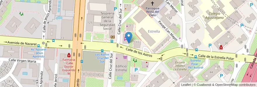 Mapa de ubicacion de Garaje Ovalo en إسبانيا, منطقة مدريد, منطقة مدريد, Área Metropolitana De Madrid Y Corredor Del Henares, مدريد.
