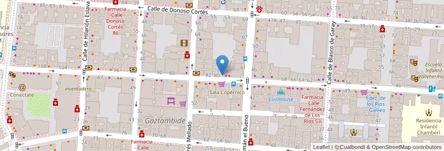 Mapa de ubicacion de Garaje Público en Испания, Мадрид, Мадрид, Área Metropolitana De Madrid Y Corredor Del Henares, Мадрид.