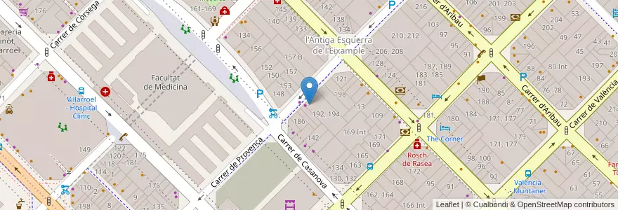 Mapa de ubicacion de Garatge del Nonot en 스페인, Catalunya, Barcelona, Barcelonès, 바르셀로나.