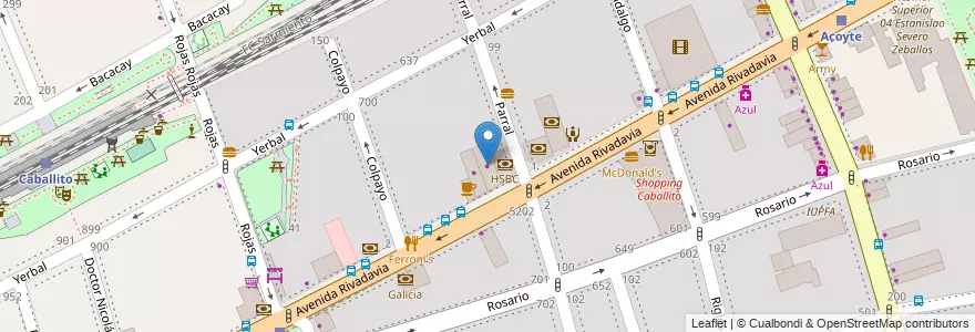 Mapa de ubicacion de Garbarino, Caballito en Argentinië, Ciudad Autónoma De Buenos Aires, Buenos Aires, Comuna 6.