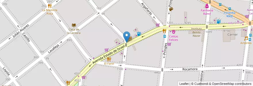 Mapa de ubicacion de Garbis, Villa Crespo en آرژانتین, Ciudad Autónoma De Buenos Aires, Buenos Aires.
