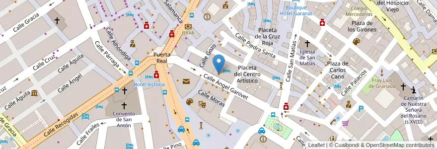 Mapa de ubicacion de garbo cava & gin club en スペイン, アンダルシア州, Granada, Comarca De La Vega De Granada, Granada.