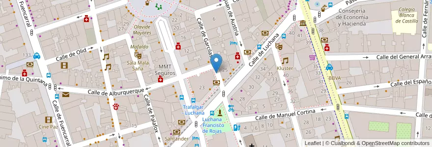 Mapa de ubicacion de GARCILASO, CALLE, DE,1 en إسبانيا, منطقة مدريد, منطقة مدريد, Área Metropolitana De Madrid Y Corredor Del Henares, مدريد.