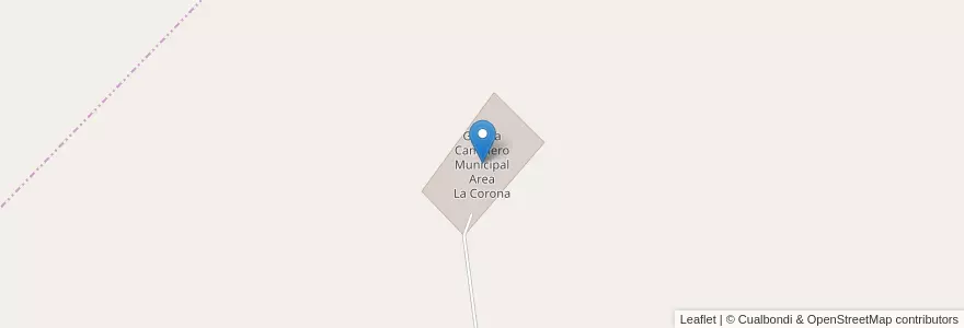 Mapa de ubicacion de Garma Caminero Municipal Area La Corona en アルゼンチン, ブエノスアイレス州, Partido De Chascomús.