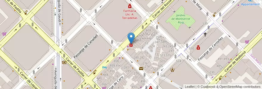 Mapa de ubicacion de Garrido Rodríguez en Spagna, Catalunya, Barcelona, Barcelonès, Barcelona.