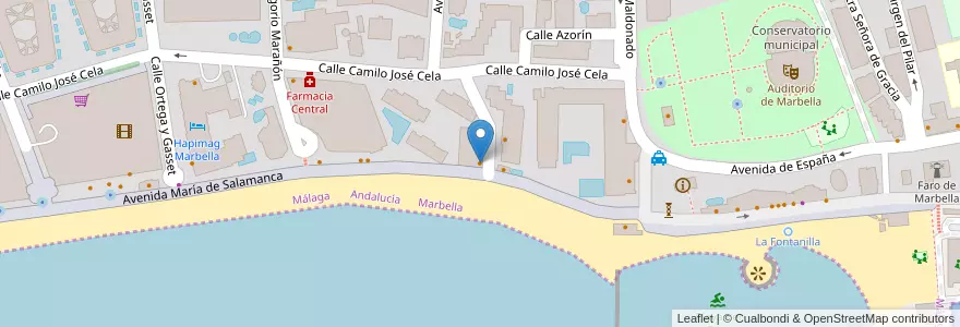 Mapa de ubicacion de Garum en Espanha, Andaluzia, Málaga, Costa Del Sol Occidental, Marbella.