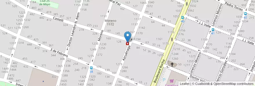 Mapa de ubicacion de Garyulo en Arjantin, Buenos Aires, Partido De Pergamino.