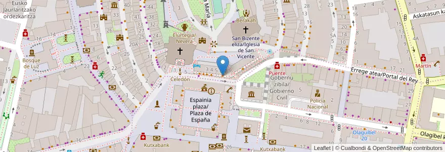 Mapa de ubicacion de Gasteiz Bi en 스페인, Euskadi, Araba/Álava, Gasteizko Kuadrilla/Cuadrilla De Vitoria, Vitoria-Gasteiz.