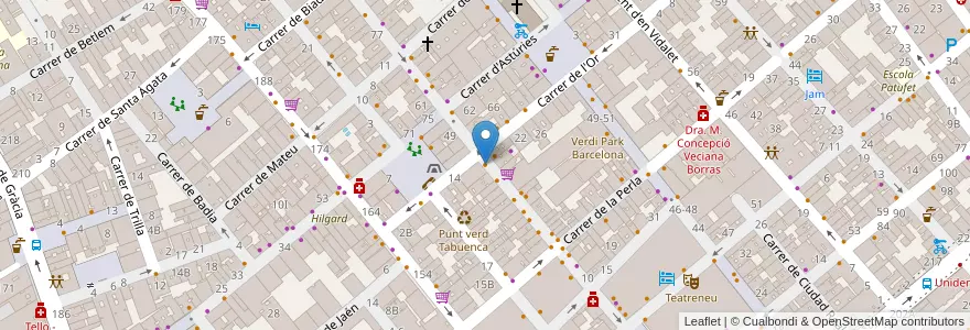 Mapa de ubicacion de Gasterea en スペイン, カタルーニャ州, Barcelona, バルサルネス, Barcelona.