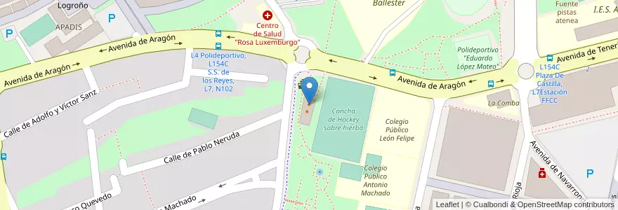 Mapa de ubicacion de Gastrobar Daniel en إسبانيا, منطقة مدريد, منطقة مدريد, Área Metropolitana De Madrid Y Corredor Del Henares, San Sebastián De Los Reyes.