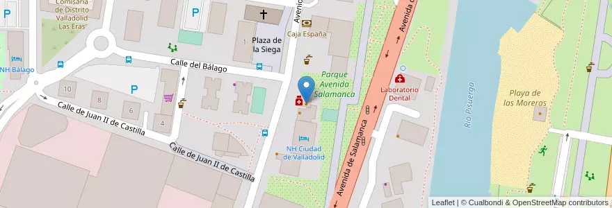 Mapa de ubicacion de Gatsby Hamburguesería & Cervecería en اسپانیا, Castilla Y León, Valladolid, Valladolid.