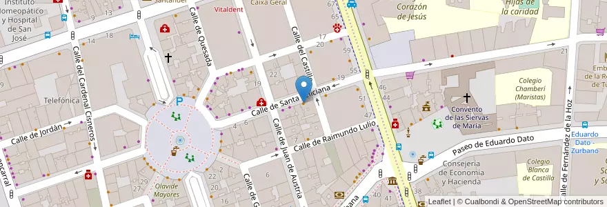Mapa de ubicacion de Gaudium en Испания, Мадрид, Мадрид, Área Metropolitana De Madrid Y Corredor Del Henares, Мадрид.
