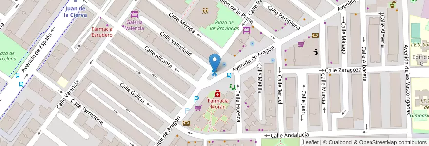 Mapa de ubicacion de Gbici - CC J.Cierva en إسبانيا, منطقة مدريد, منطقة مدريد, Área Metropolitana De Madrid Y Corredor Del Henares, Getafe.