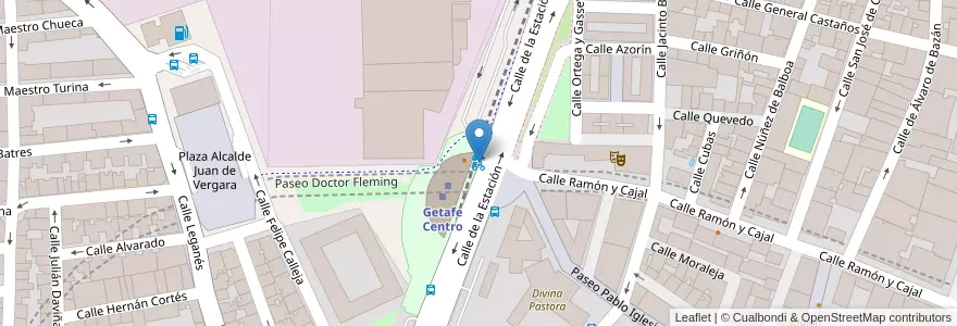 Mapa de ubicacion de Gbici - Getafe Central en Испания, Мадрид, Мадрид, Área Metropolitana De Madrid Y Corredor Del Henares, Getafe.