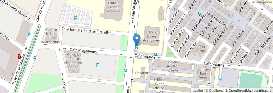 Mapa de ubicacion de Gbici - Univ. UC3M en إسبانيا, منطقة مدريد, منطقة مدريد, Área Metropolitana De Madrid Y Corredor Del Henares, Getafe.