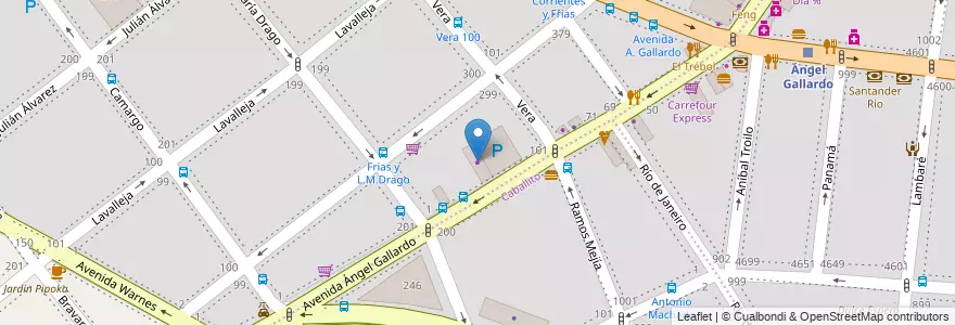 Mapa de ubicacion de Geely Argentina, Villa Crespo en Arjantin, Ciudad Autónoma De Buenos Aires, Buenos Aires, Comuna 6.