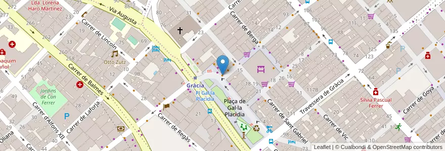 Mapa de ubicacion de Gelateria cioccolate en Spain, Catalonia, Barcelona, Barcelonès, Barcelona.
