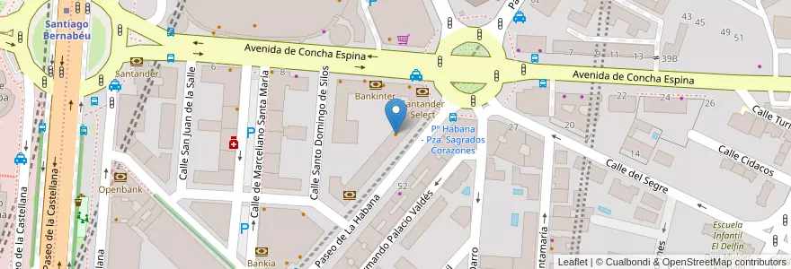 Mapa de ubicacion de Gelateria La Romana en スペイン, マドリード州, Comunidad De Madrid, Área Metropolitana De Madrid Y Corredor Del Henares, Madrid.