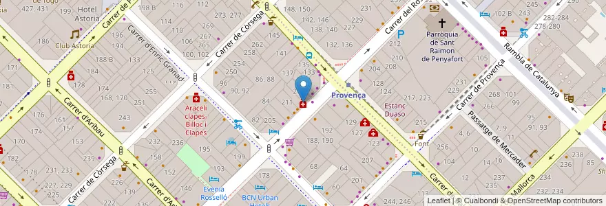 Mapa de ubicacion de Gemma Lavila Godayol en 스페인, Catalunya, Barcelona, Barcelonès, 바르셀로나.