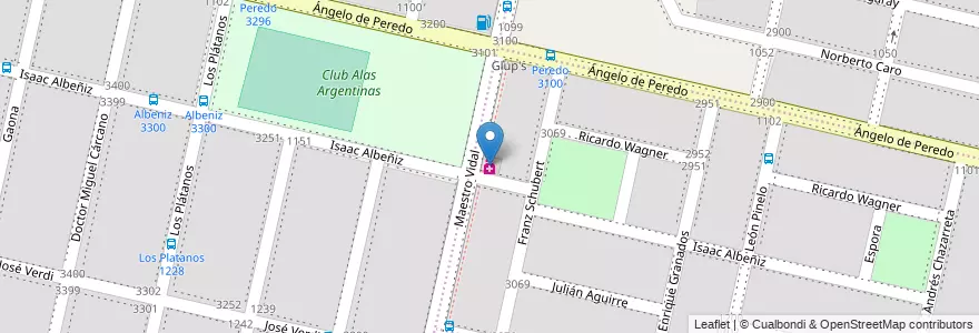 Mapa de ubicacion de Genari en Argentinië, Córdoba, Departamento Capital, Pedanía Capital, Córdoba, Municipio De Córdoba.