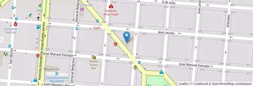 Mapa de ubicacion de Genaro Motos en الأرجنتين, بوينس آيرس, Partido De Campana.
