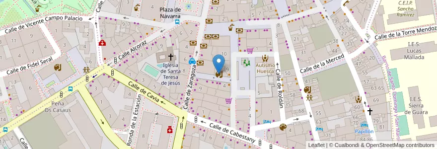 Mapa de ubicacion de Genaro Poza en إسبانيا, أرغون, وشقة, Hoya De Huesca / Plana De Uesca, وشقة.