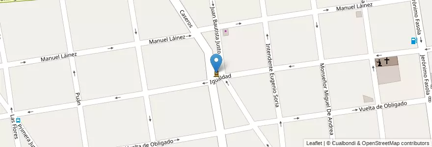 Mapa de ubicacion de Gendarme Miguel Ángel Tripepi en Argentine, Province De Buenos Aires, Partido De Morón.
